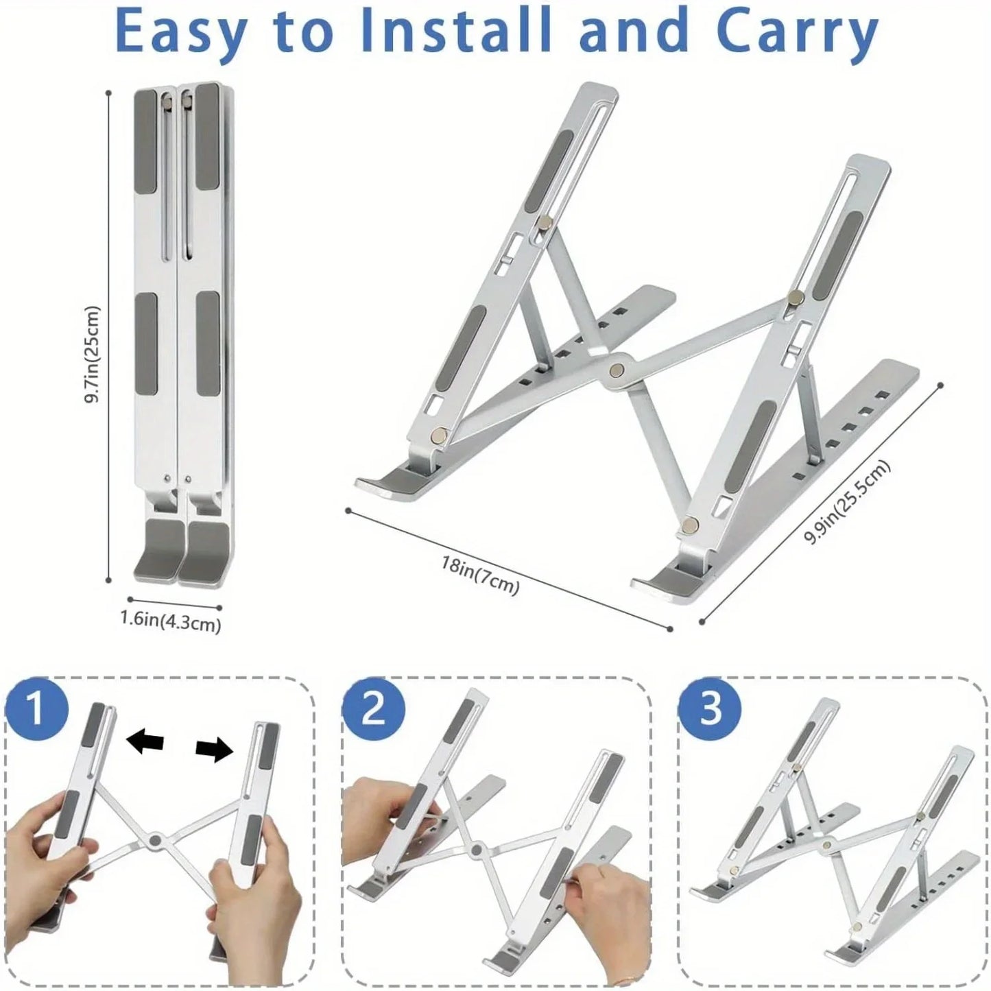 Adjustable Aluminum Laptop Stand